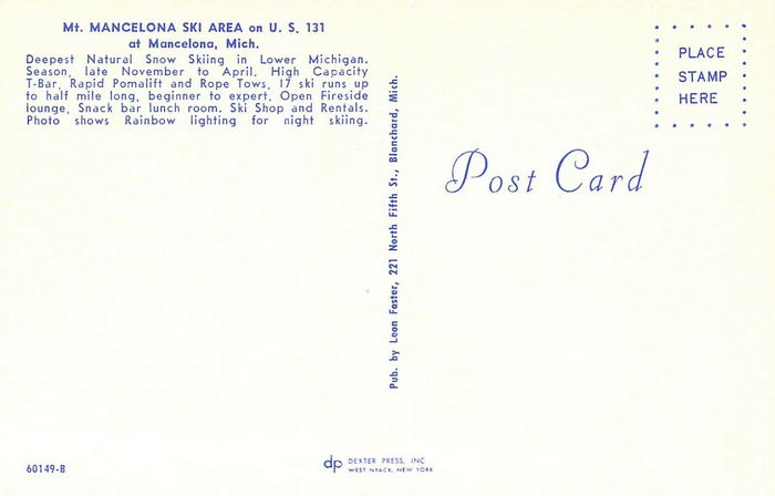 Mt. Mancelona - Postcard (newer photo)